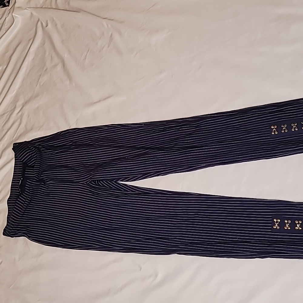 Blue Pin Stripe Pant